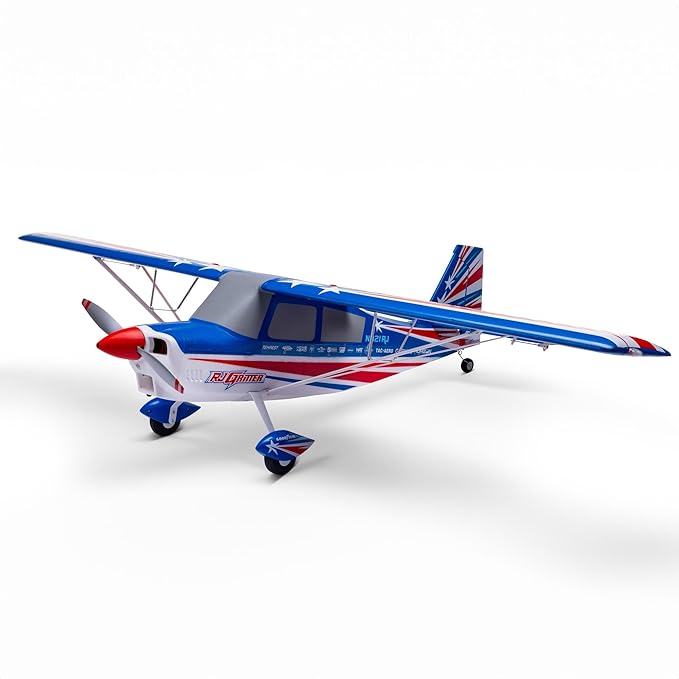 E-flite RC Airplane Decathlon RJG 1.2m BNF Basic Transmitter Battery and Charger Not Included EFL09250