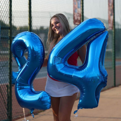 Navy Blue Number 23 Balloon 40 inch, 23 Number Balloons, 23rd Navy Blue Birthday Decorations, 23 Year Old Women Men Blue Party Supplies