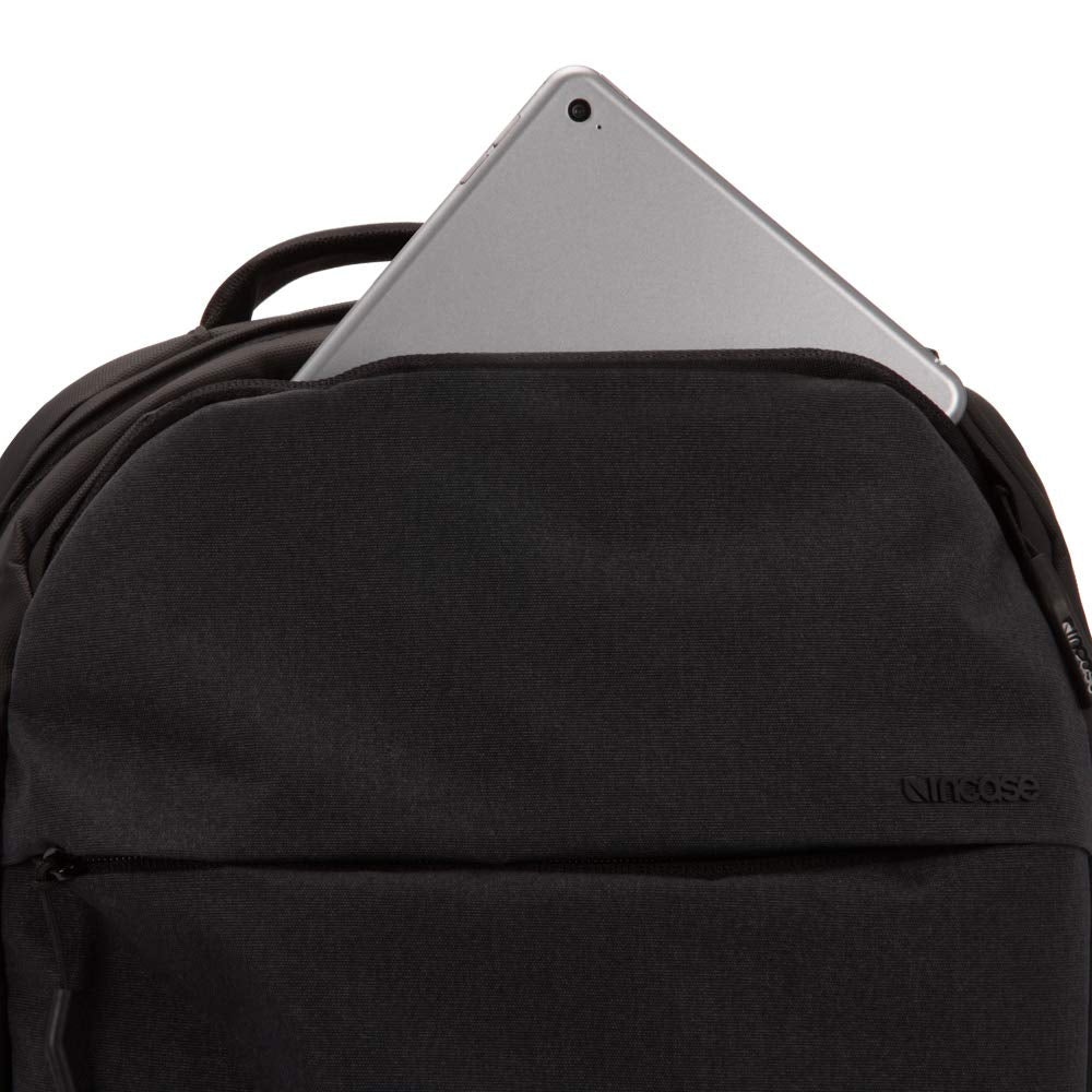 Incase Compact City Backpack – 18L Everyday Travel Tech Backpack and Laptop Bag for Work or School – Three Pockets, 16” Padded Laptop Sleeve, Quick Access Pocket – Black