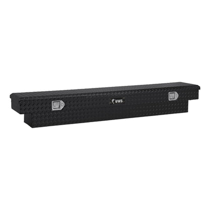 UWS EC10252 60-Inch Gloss Black Heavy-Wall Aluminum Slim Truck Tool Box, RigidCore Lid