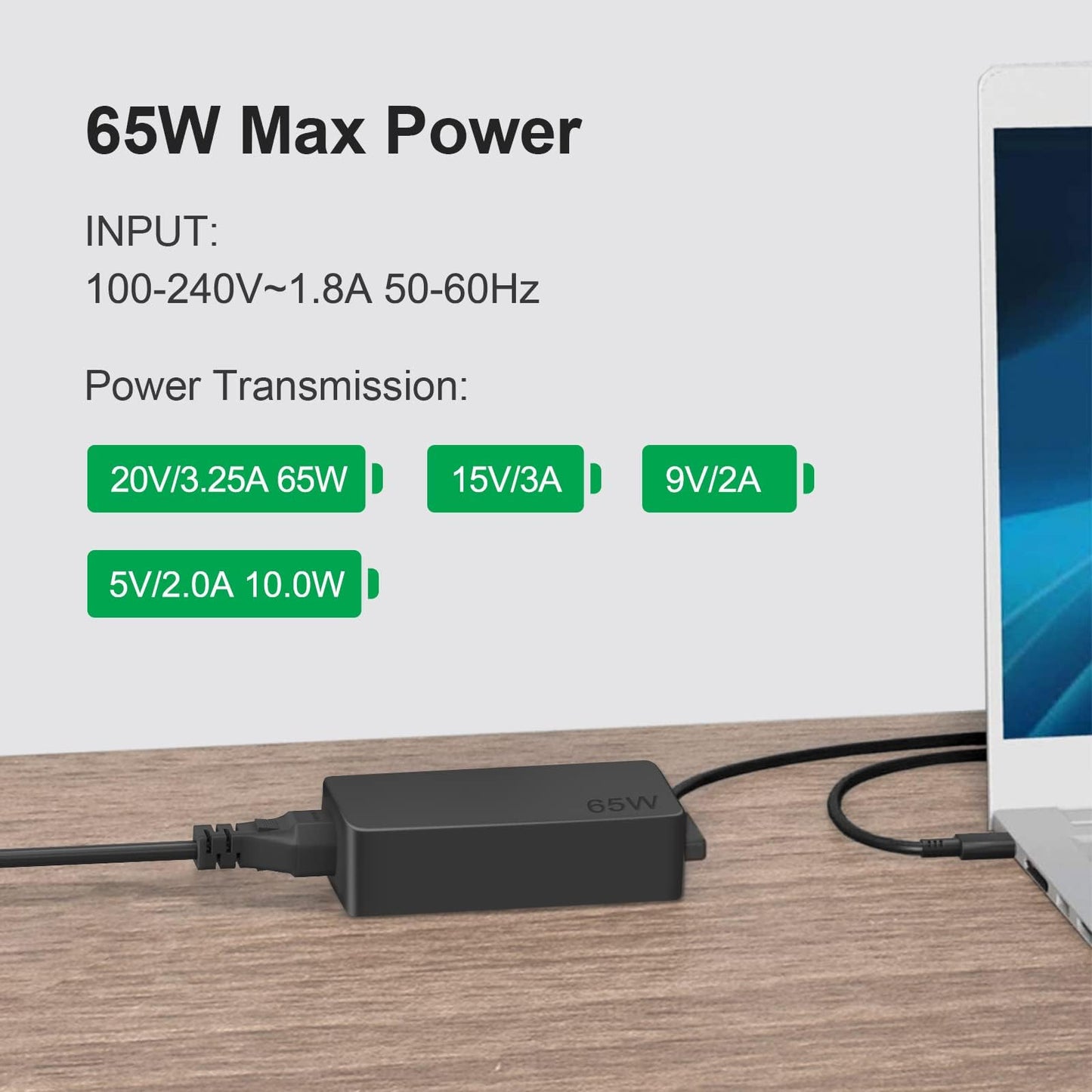 Dzytnsy 65W USB C Charger Compatible with Lenovo Thinkpad/Yoga/Chromebook Laptop Computer 65W 45W USB C Fast Power Adapter