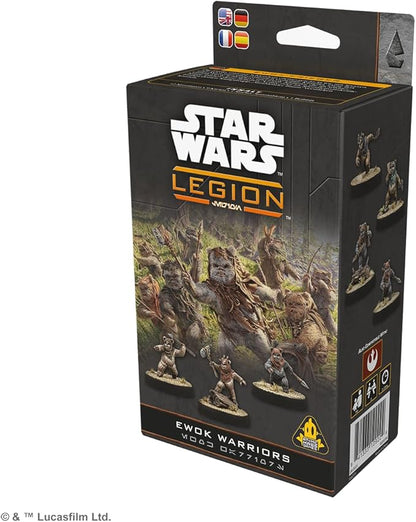 Asmodee Star Wars: Legion Ewok Warriors - Rebel &amp Bright Tree Village Battle Force Unit Expansion Tabletop Miniatures Strategy Game for Kids &amp Adults Ages 14+ 2 Players 90 Min Playtime