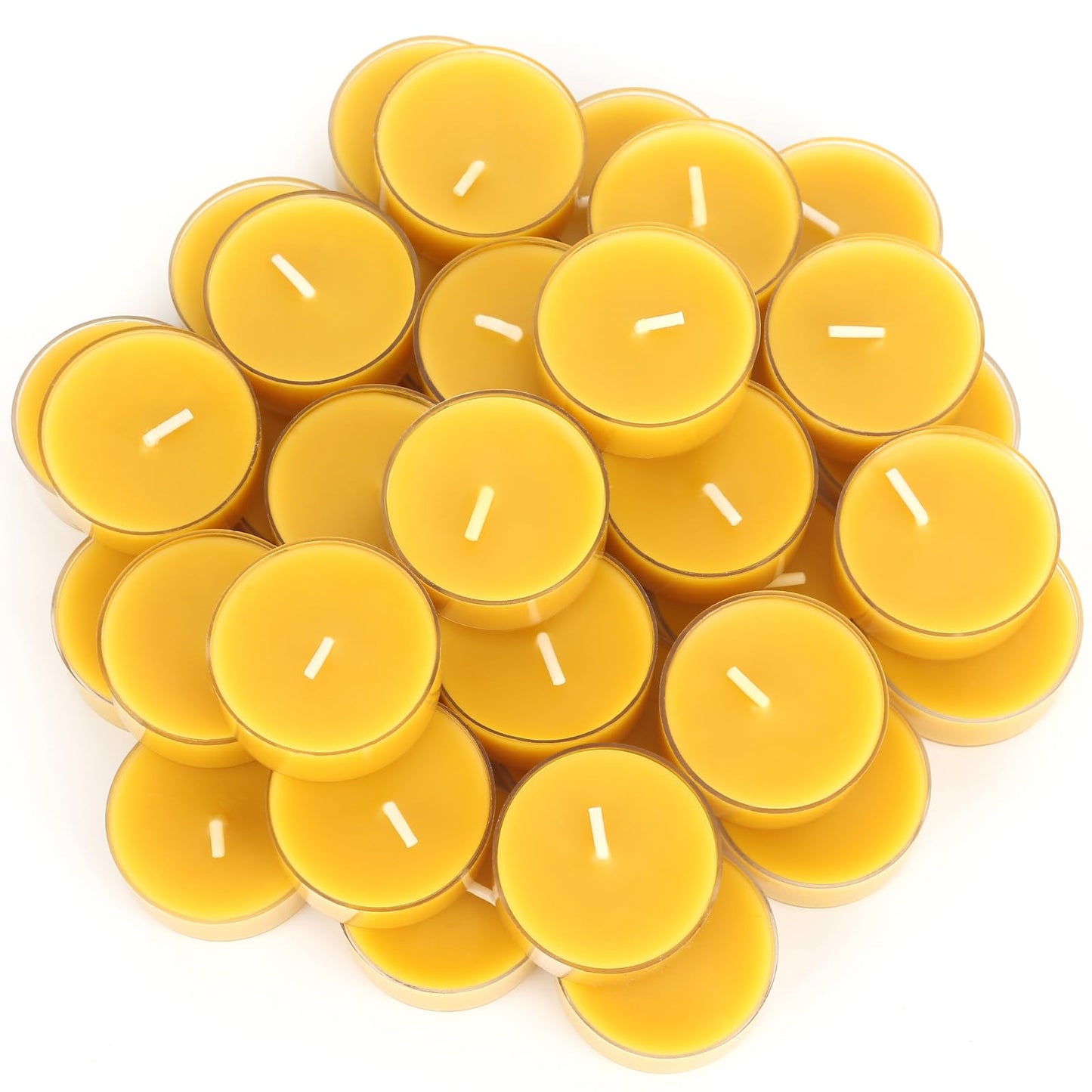 Beeswax Tealight Candles+ White Floating Candles