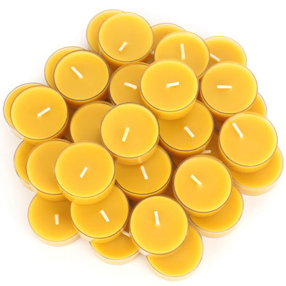 Beeswax Tealight Candles+ White Floating Candles