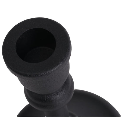 Black Heavy Candlestick Holders Taper Candle Holders Set of 3, Golden Candlestick Holders Decorative Candle Stand, Tapered Candle Holders Set for Wedding, Dining Table, Home Decoration (Antique Black)