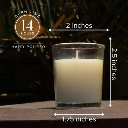 Simply Soson Vanilla Scented Votive Candles, Bulk Set of 24 White Scented Candle, Candles in Glass, 10 Hours Burn Ideal for Holiday, Fall, Autumn, Christmas, Xmas Candle Gifts for Women and Men
