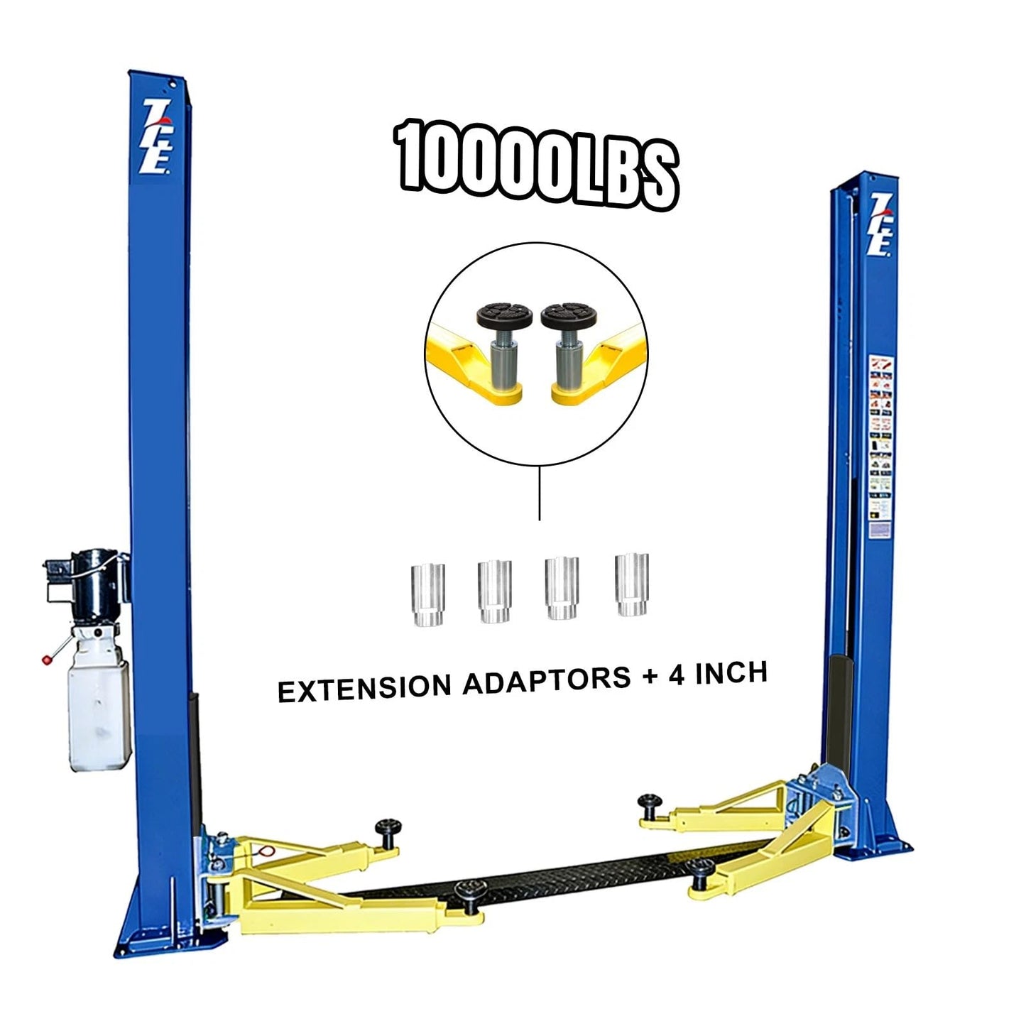 TCE 220V 2Post 10000LB Capacity Car Lift Auto Truck Hoist Equipment with adapts