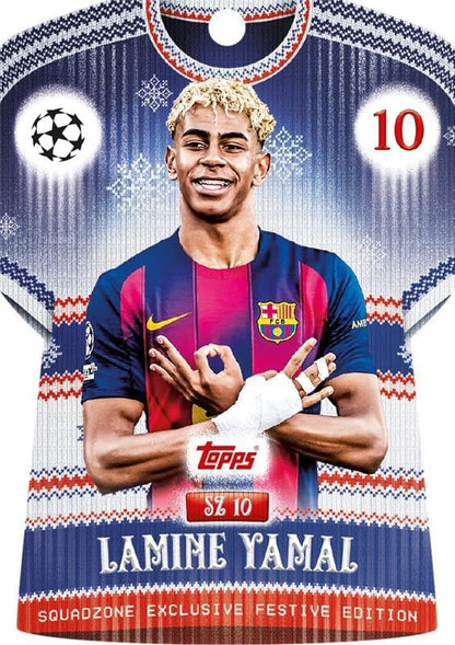 Topps UCC Match Attax 2025/26 - Advent Calendar - 121 Match Attax cards including 96 all-new festive parallels 24 new-look Festive Squadzone cards and 1 guaranteed Infinity card!