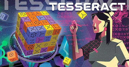 TESSERACT by Smirk &amp Dagger: 1-4 Player Cooperative Strategy Board Game 64 Dice Rotating Turntable Dice Manipulation Unique Player Powers A Great Gift for Couples Family Adults &amp Teens
