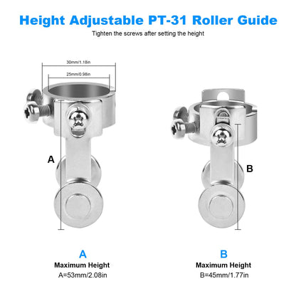 Reboot 60A Plasma Cutter Dual Voltage 120V/240V with Reboot 2PCS PT-31 Roller Guide Wheel Spacer Circle Compass Stand Off