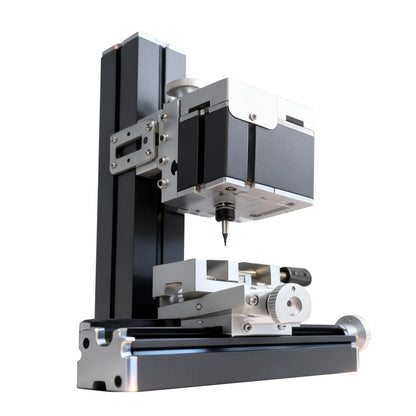 AcmeFlare Mini Milling Machine, Electroplated Metal 36W 20000rpm 3-Axis 0.02mm Precision DIY Vertical Mill for Metal Wood Plastic Machining