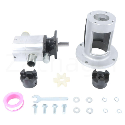 Zachager Hydraulic Pump Log Splitting Pump Build Repair Kit—13 GPM 2-stage pump, coupler, mount, and hardware—fits 3/4" engine crankshaft, DIY project or repair
