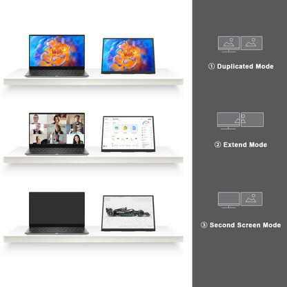 Topmonitor 14" Portable Monitor Touchscreen, 1200P FHD IPS Travel Monitor with Tempered Glass,10-Point Touch, Dual Speakers & Kickstand, USB-C HDMI External Monitor for Laptop MacBook Phone PS5 Switch