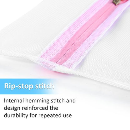 GOGOODA Mesh Laundry Bags for Delicates Durable Protective Wash Bags Travel Storage Bags for Intimates Lingerie, 7PCS (1XXL, 1XL,1L,1M,1S,2 bra bags)