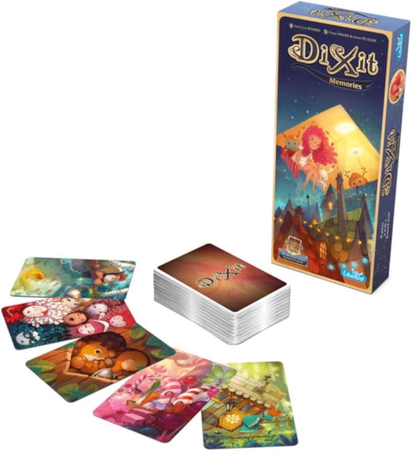 Dixit Memories Board Game EXPANSION - Explore a Fantastical World with 84 Original Art Cards! Creative Storytelling Game for Kids &amp Adults Ages 8+ 3-6 Players 30 Min Playtime Made by Libellud