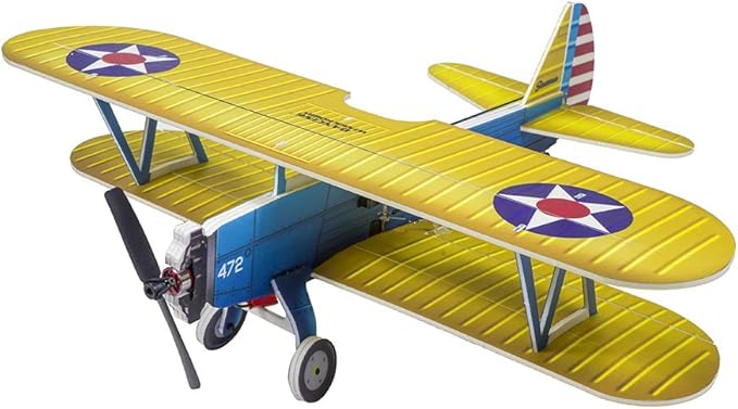 4CH Micro 450mm RC Foamy Indoor Outdoor Biplane Stearman PT-17 Kaydet (E2505-156E)