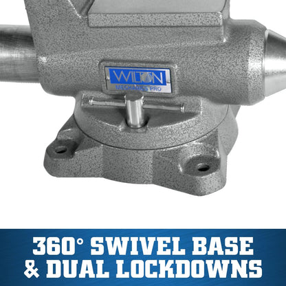 Wilton Mechanics Pro Bench Vise, 6-1/2" Jaw Width, 6" Jaw Opening, 4-3/8" Throat (Model 865M)