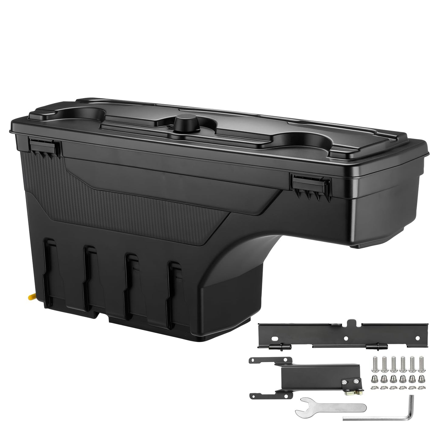 GEARLAST Truck Bed Storage Box With Password Lock For 2015-2025 Ford F-150, Drivers Side,30L, Black
