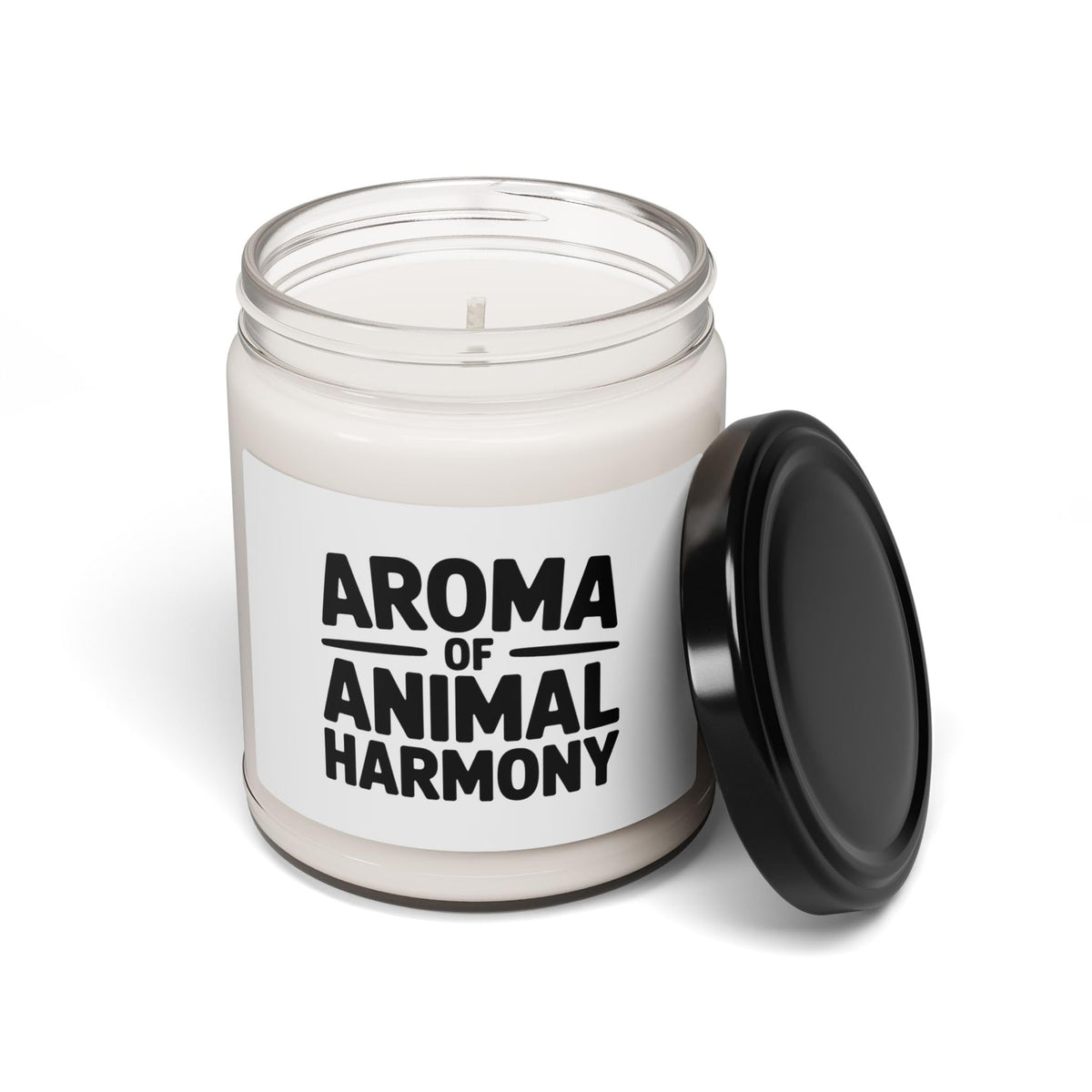 Aroma of Animal Harmony Scented Soy Candle, 9oz Natural Vegan Wax, Cotton Wick, Perfect for Home Decor Gifts