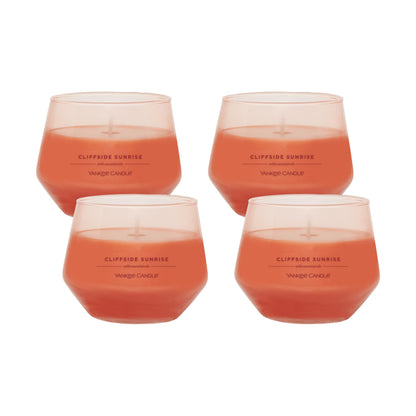 Yankee Candle Studio Medium Candle, Cliffside Sunrise, 10 oz, 4-Pack