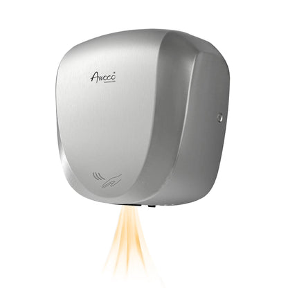 Awoco Heavy Duty Stainless Steel 1450W 120V Automatic High Speed Commercial Hand Dryer, UL Listed (Standard)