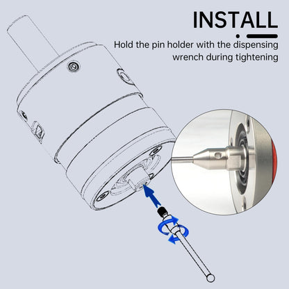 CNCTOPBAOS High Precision 3D Edge Finder 0.001mm NO,Waterproof CNC Machining Center Trigger Touch Probe,Milling Machine Automatic Find Center Position Locator,XYZ Coordinate Tool Setter Measuring+Tip
