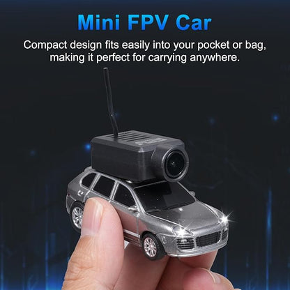 WLtoys Mini RC Car 1:64 Scale FPV RC Drift Car with 720P HD Camera 2.4GHz WiFi App Control with Gyro Mini Racing Toys for Teens and Adults(Sliver)
