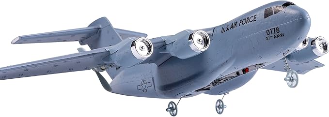 RTF RC Plane 2.4Ghz 2 Channels Airplane Navy Blue C17 Globemaster III Aircraft Easy to Fly RC Toy