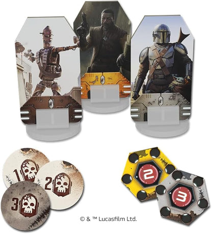 Asmodee Star Wars: The Mandalorian Adventures Board Game - Cooperative Missions Inspired by Season 1 Strategy Game for Kids and Adults Ages 12+ 1-4 Players 30-60 Minute Playtime
