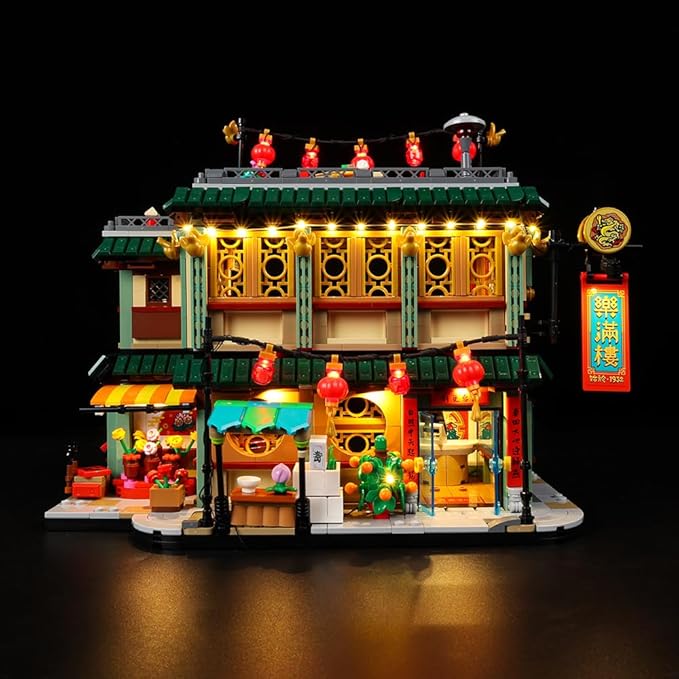 Kyglaring Led Light Set for Lego Family Reunion Celebration Building Blocks The Family Reunion Lighting Kit Compatible with Lego Chinese New Year 80113 - No Model (Classic Version)