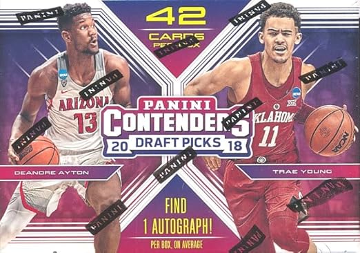 2018/19 Panini Contenders Draft Picks Basketball Factory Sealed Retail Box with AUTOGRAPH! Look for Rookies &amp Auto’s of Deandre Ayton Luka Doncic Trae Young Marvin Bagley &amp Many More!