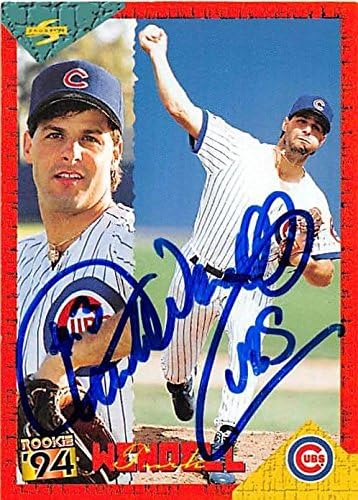 Sports Memorabilia Autograph Warehouse 248748 Turk Wendell Autographed Baseball Card - Chicago Cubs 1994 Score - No. RT89 Rookie