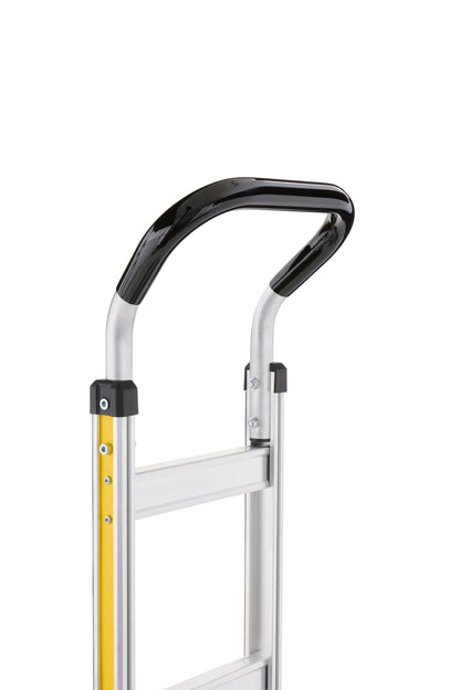 Gorilla 800 lb Capacity Aluminum Hand Truck, Wide Load Toe Plate, Premium Flat-Free Wheels, Wide Grip Handle, Heavy-Duty Silver Hand Truck