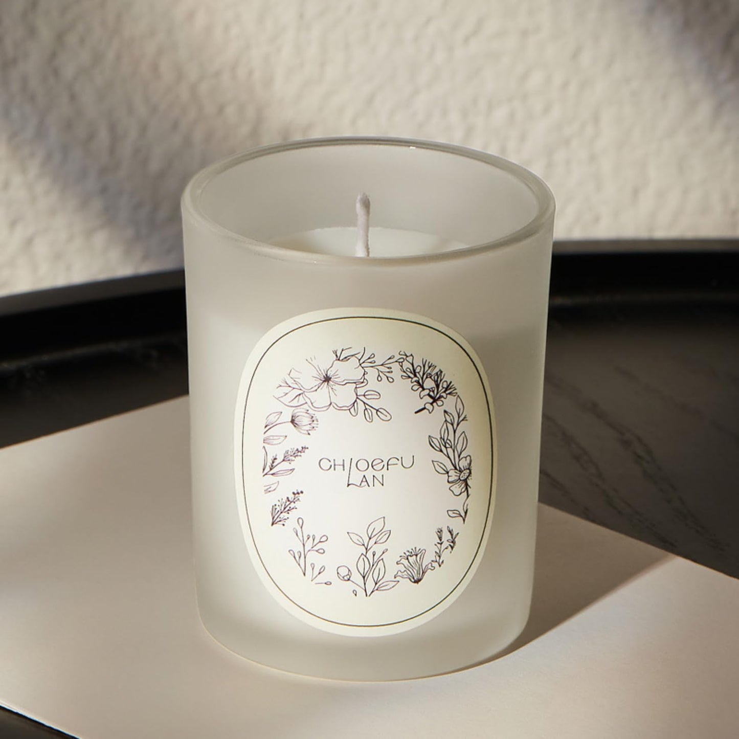Scented Candle, Round Frosted Atmosphere, Suitable for Home 3-in-1 Set (Gardenia/Jasmine/Osmanthus)