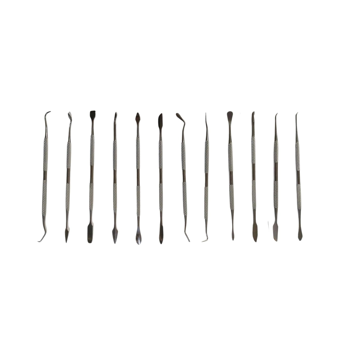 TAURISH 12-Piece Stainless Steel Wax Carver Tool Set, Double Ended Carving Kit for Dental Wax, Clay, Jewelry, Sculpting and Modeling