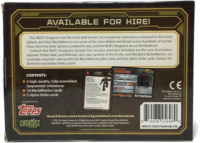 Catalyst Game Labs - BattleTech Wolfs Dragoons Assault Star - Miniature Game - English Version