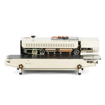 U.S. Solid Continuous Bag Band Inflation Sealer Sealing Machine, Automatic Horizontal Band Sealer with Digital Temperature Control for PVC Bags Films Stamp Coding 110V