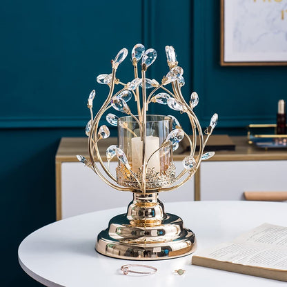 Candlestick Holders Aromatherapy Candle Holder Crystal Candle Holder Ornaments Light Luxury Home Table Candle Light Dinner Props Romantic Candle Holders (Size : A)