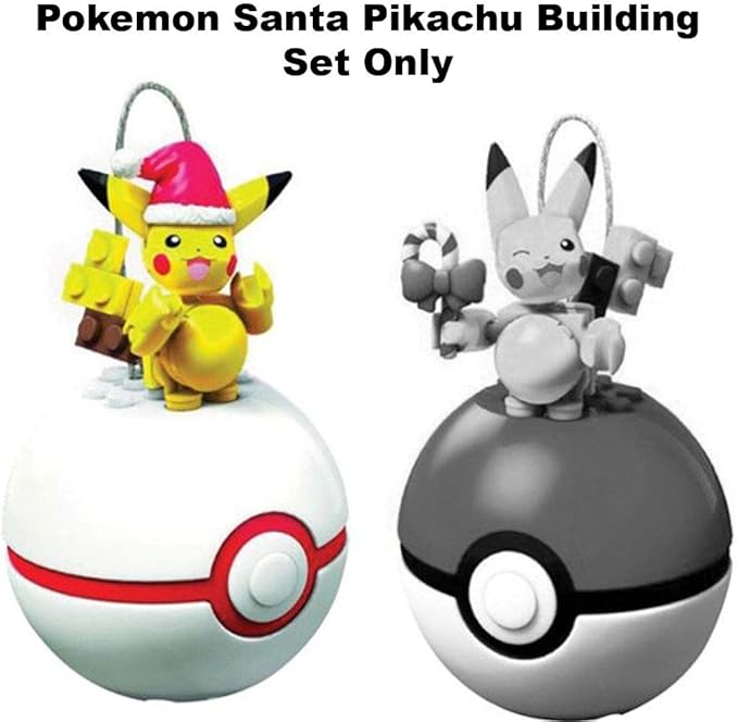 Mega Construx Pokemon Santa Pikachu Building Set