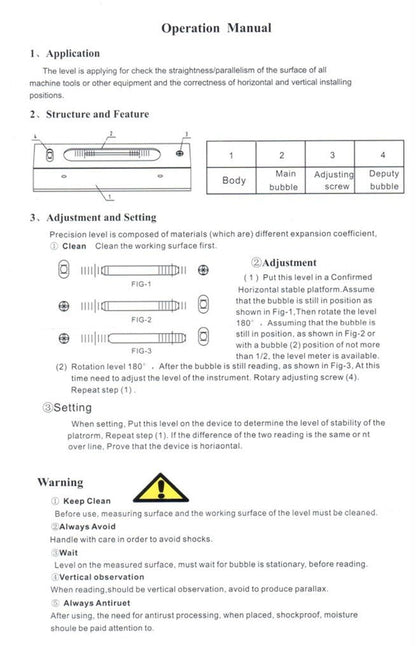 Accusize Industrial Tools 12 inch Master Precision Level in Fitted Box, Accuracy 0.0002'' /10'', S908-C687