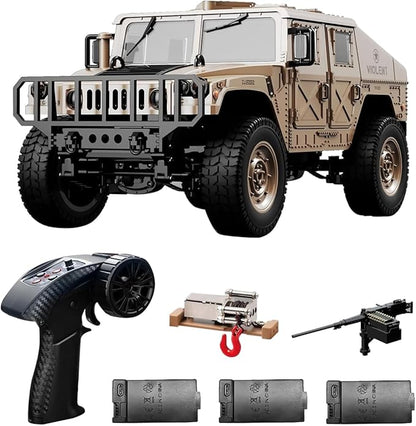 C8835 1:12 Scale Military RC Car with 3 500mah Battery 2.4GHz Remote Control Vehicle Simulation Off-Road Climbing VehicleRemote Control Truck-4x4 Off-Road RC Trucks Army Rock Crawler Humme