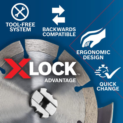 Bosch GWX13-60 6 In. X-LOCK Angle Grinder with Side Switch
