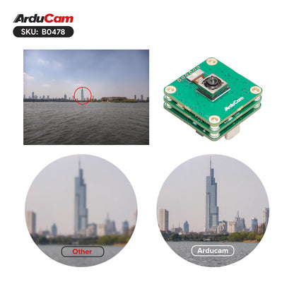 Arducam USB 3.0 Camera, 120fps High-Speed USB Camera Module, IMX586 48MP High-Resolution Webcam with 78°(D) Motorized Focus Lens and Metal Case, Compatible with Windows and Linux OS