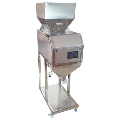 TECHTONGDA Powder Filling Machine Bag Filler 10-5000g Automatic Particle Weighing Filling Machine Stainless Steel Food Dispenser for Coffee Bean Tea Seeds Peanuts Cashews Soya 8-15 bags/min