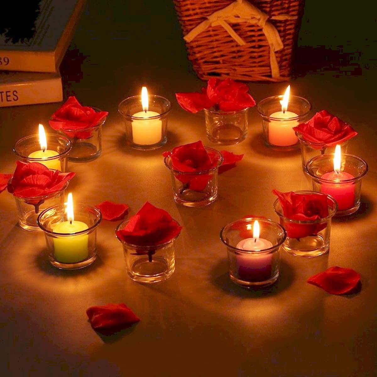Mi Ka YIa 8 Hour Ivory Votive Candles for Weddings Party Spa & Emergency, Set of 9 Unscented Bulk Candles for Restaurants & Home Decoration, 1.25 Inch, 9 Pack