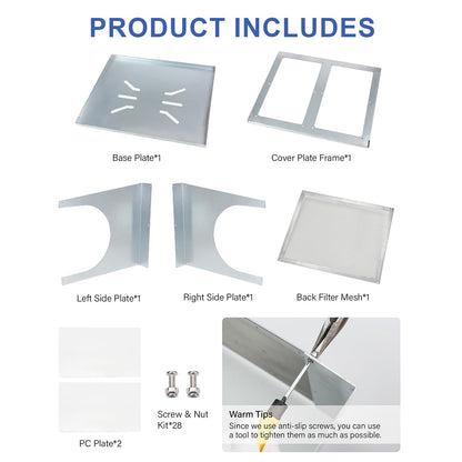 SCOTTCHEN Bench Grinder Enclosed Eye Shield, Universal Safety Guard for Sparks and Dust-1 Pack