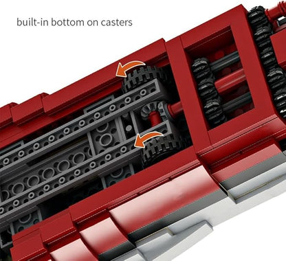 FULHOLPE Bismarck Class Battleship Building Blocks Set MOC Military Warship Model Bricks Construction Toy Compatible with Major Brands - 2081 Pieces