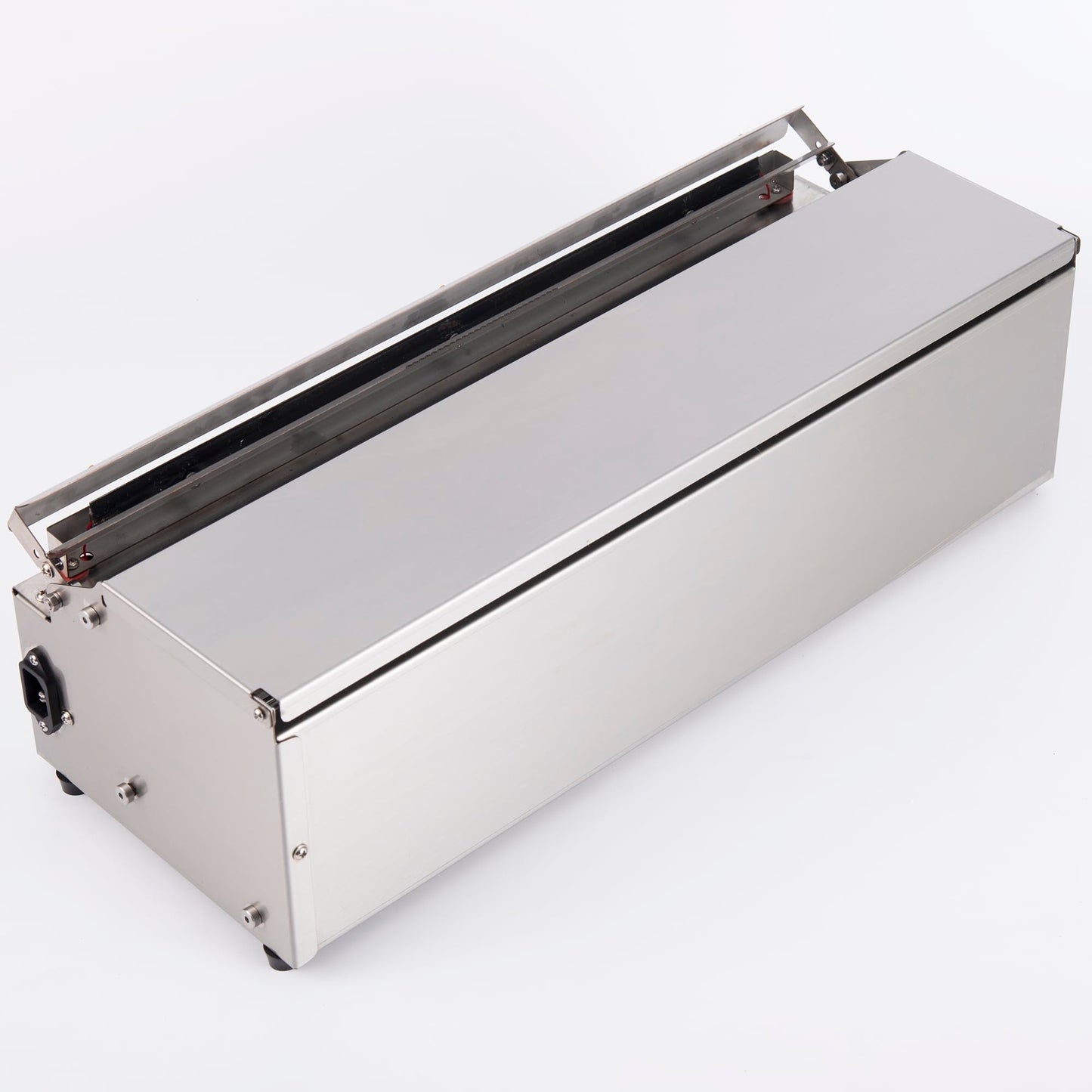 18 Inch Stainless Steel Hand Wrapping Machine & Film Dispenser with Electric Heated Cutter for Commercial Kitchens