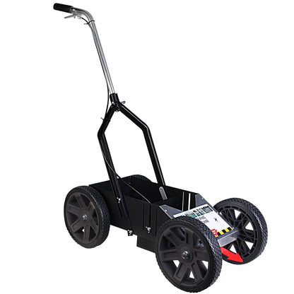 Lbraxyi High-Performance Striping Line Marking Machine, Athletic Field Striping Machine, Parking Lot Striping Machine, Soccer Field Striping Machine, Work with Inverted Striping Spray Paint, Black