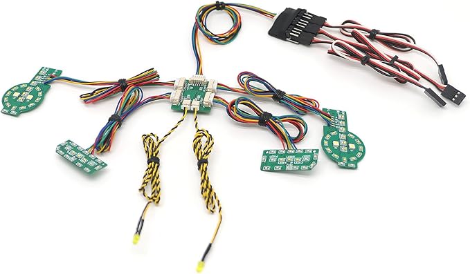 Front Rear Linkage Lighting System LED Light Group RC Parts for TRAXXAS TRX4 Bronco 1/10 RC Crawler Car